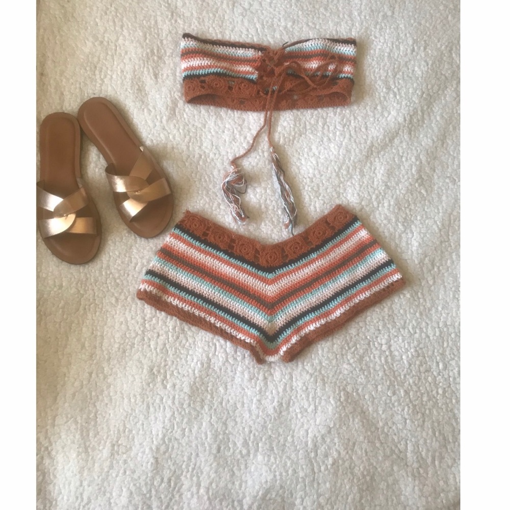 NWOT crochet swimsuit cover up